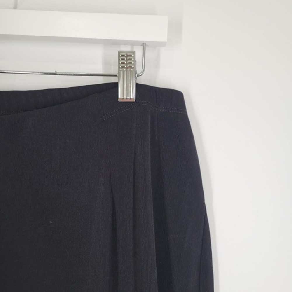Chicos Travelers Black Ribbed Knit Pull On Pants Womens Size 3 XL Slinky - Picture 6 of 9